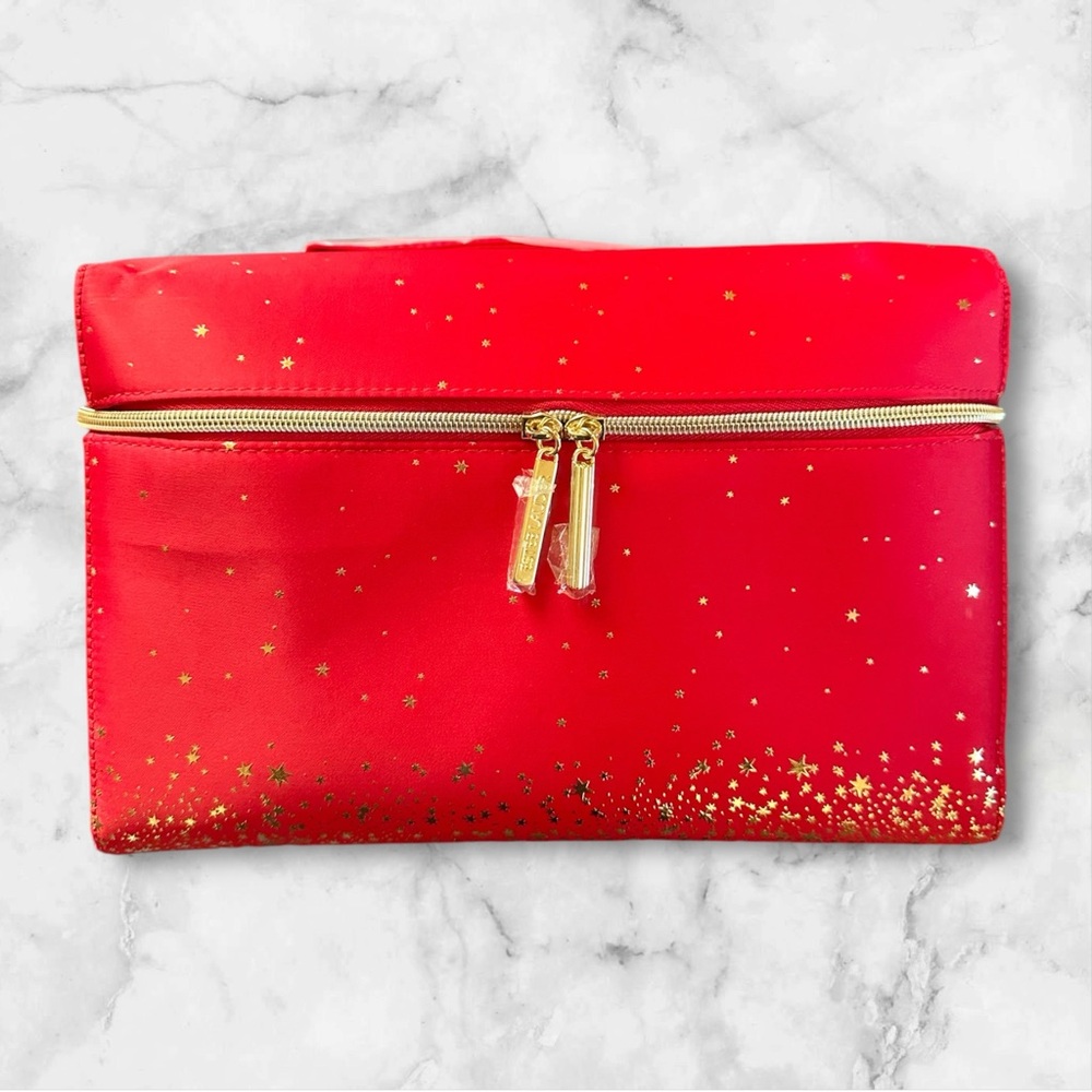 Estee Lauder Red and Gold Clutch